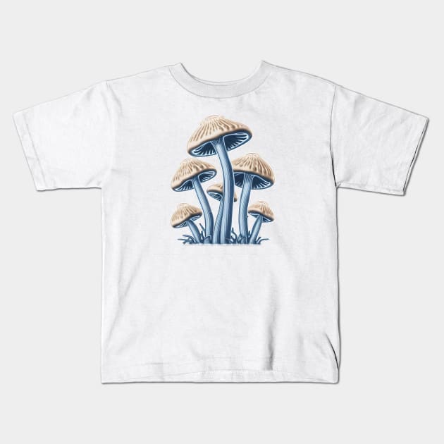 Fungi Fun: Cartoon Mushroom Print to Show Your Eco-Friendly Style 3 Kids T-Shirt by Greenbubble